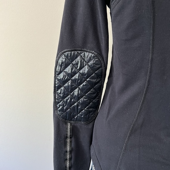 LULULEMON Run Ice Queen Long Sleeve Shirt Black Quilted Sz S - Picture 10 of 14